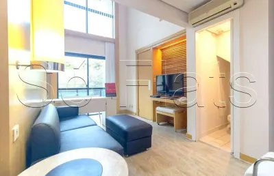 Flat international duplex disponível para venda com 42m², 01 dorm e 01 vaga de garagem