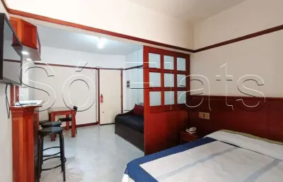 Flat champ´s elysées disponível para venda com 33m², 01 dormitório e 01 vaga de garagem