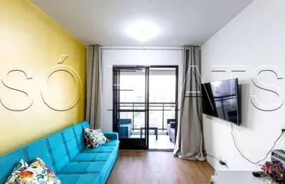 Flat disponível para locação no bairro do tatuapé contendo 41m², 1 dormitório e 1 vaga.