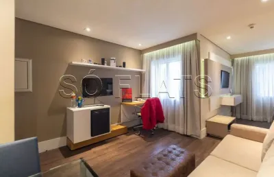 Flat transamérica berrini disponível para venda com 32m², 01 dormitório e 01 vaga de garagem
