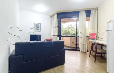 Flat no morumbi , disponível para venda mobiliado, 01 dorm e 01 vaga