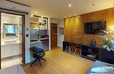 Flat wyndham são paulo paulista disponível para venda com 27m², 01 dorm e 01 vaga de garagem