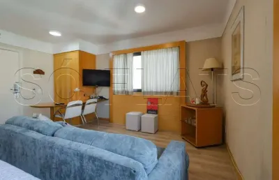 Flat transamerica bela cintra, apartamento disponível para venda com 26m², 1 dormitório e 1 vaga