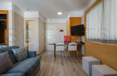 Flat transamerica bela cintra, apartamento disponível para venda com 26m², 1 dormitório e 1 vaga