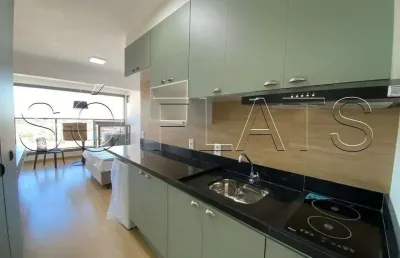 Residencial yby ibirapuera, flat disponível para locação com 27m², 1 dormitório e 1 vaga.