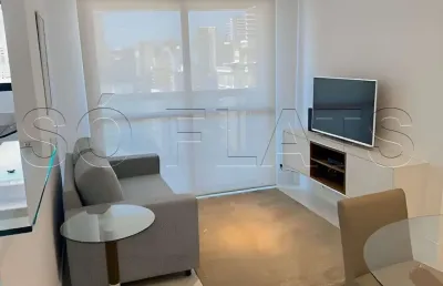 Apto no espaço alpha com 40m², 1 dormitório e 1 vaga para locação na vila olímpia.