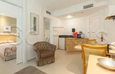 O melhor flat disponível para locação na bela vista edifício the universe com entrada imediata