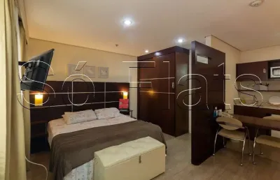 Flat transamérica nações unidas disponível para venda com 28m², 01 dorm e 01 vaga de garagem