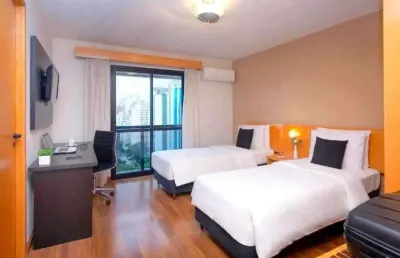 Flat nos jardins fora do pool para investimento ou moradia