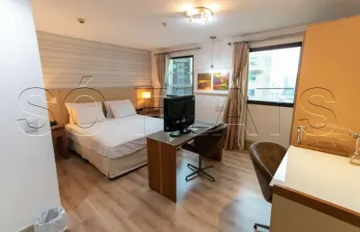 Flat no bourbon ibirapuera contendo 27m², 1 dormitório e 1 vaga, disponível para locação.