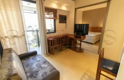 Flat com 1 quarto à venda na Avenida Ibijaú, 364, Moema, São Paulo