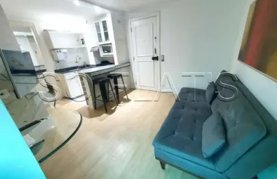 Apartamento com 1 dormitório no jardins, com vaga de garagem e lavanderia coletiva. sem fiador.