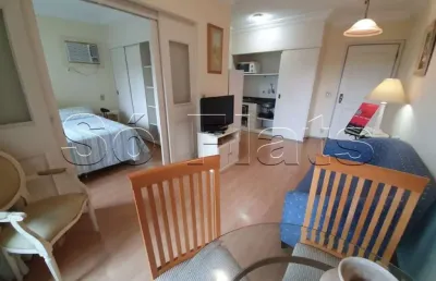 Metropolitan hall no itaim bibi totalmente mobiliado para locação com 1x dormitório.