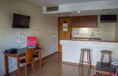 Flat no jardins com 56m²sem burocracia na locação a 100m da av. paulista.