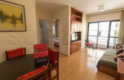 Flat para moradia todo mobiliado no jd paulista próx a av. 9 de julho, sem burocracia e sem fiador.