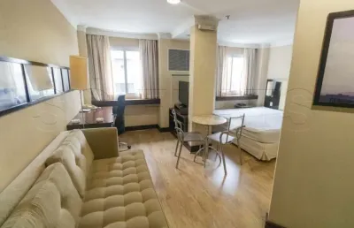 No jardins flat 1 suíte 29m²  transamérica prime international plaza está situado a apenas 1 quarte