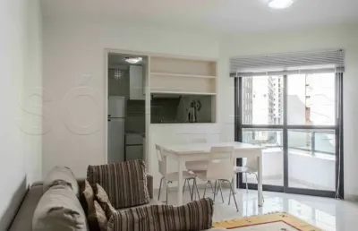 Apartamento com 02 dormitórios mobiliado e com serviços nos jardins