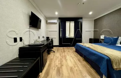Flat disponível para venda no transamérica executive congonhas, com 1 dormitório, 23 m² e 1 vaga
