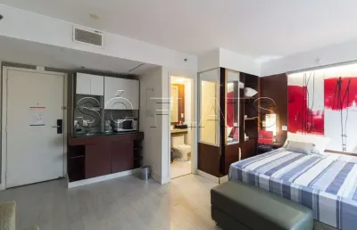 Flat no melia ibirapuera para morar ou investir - prox. ao metrô