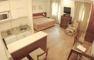 Apartamento para locação no melia jardim europa 30m², 1 dormitório e 1 vaga de garagem.