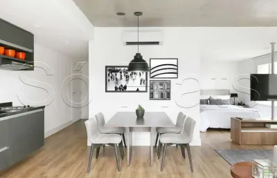 Residencial geo berrini 63m², 1 dormitório e 1 vaga de garagem para locação no brooklin.