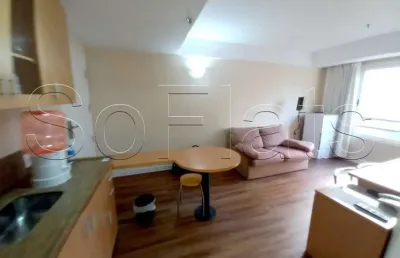 Flat com 32m² 1 dormitório 1 vaga para locação no centro.