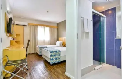 Flat transamerica  nova paulista disponível para venda com 23m² e 01 vaga de garagem