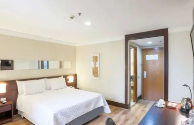 Flat  transamérica executive congonhas com 1 dormitório 1 vaga .