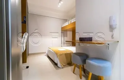 Studio id ibirapuera para locação com 18m², 1 dormitório e 1 vaga de garagem.