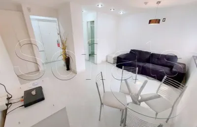 Apartamento para locação no transamérica jardins contendo 1 dormitório e 1 vaga de garagem