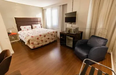 Flat com 26,32m² 1 dormitório 1 vaga para locação na vila olimpia.