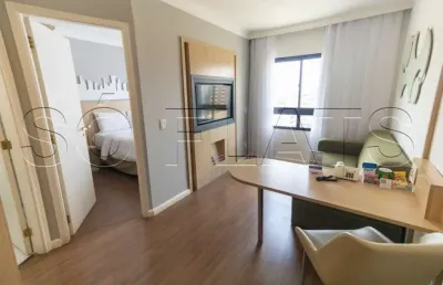 Flat para locação no sp pinheiros contendo 28m², 1 dormitório e 1 vaga de garagem.
