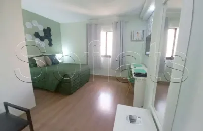 Studio q.i com 25m²  1 dormitório e 1 vaga de garagem para locação.