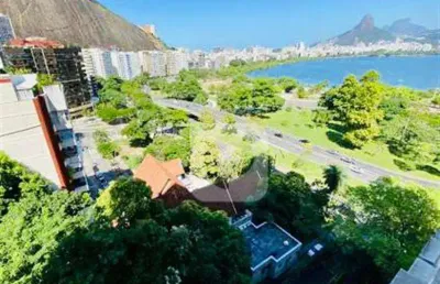Apartamento na lagoa, 124 m², 4 quartos, vaga, vista lagoa e pedra da gávea.