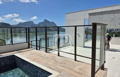 Cobertura linear espetacular na península – vista incomparável para a lagoa e pedra da gávea!