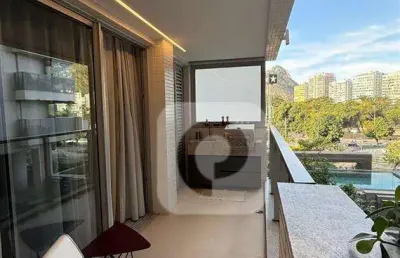 Highlight-  botafogo, apartamento mobiliado  com 2 quartos (1 suíte) e total infraestrutura