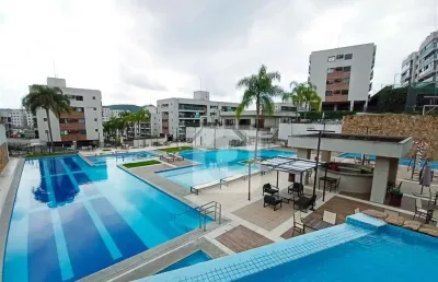 Apartamento condominio contemporâneo 126,40m2  2 quartos - campo grande
