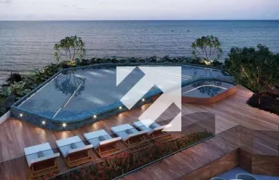 Studio com 1 dormitório à venda, 24 m² por r$ 620.000,00 - cabo branco - joão pessoa/pb