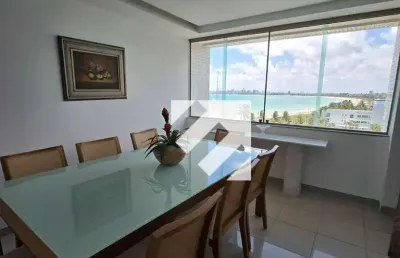Apartamento com 4 dormitórios para alugar, 220 m² por r$ 10.000,00/mês - ponta de campina - cabedelo/pb