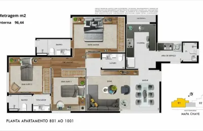 Lançamento apartamento 3 quartos 1 suíte 2 vagas bairro  santo antônio belo horizonte