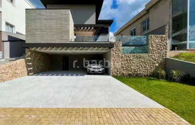 Casa em condomínio fechado com 4 quartos à venda na estrada municipal bela vista, 2550, alphaville, santana de parnaíba por r$ 4.500.000