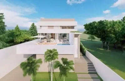 Casa em condomínio fechado com 4 quartos à venda na estrada municipal bela vista, 2550, alphaville, santana de parnaíba por r$ 4.550.000