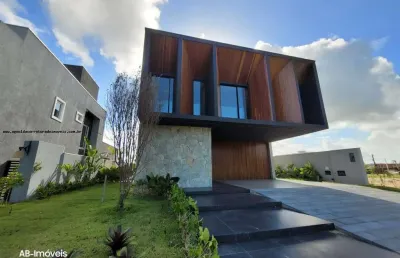Casa em condomínio para venda em parnamirim, pium (distrito litoral), 5 dormitórios, 5 suítes, 6 banheiros, 4 vagas