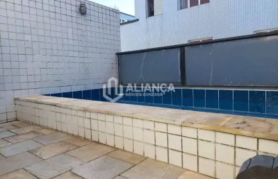 Cobertura com 2 dormitórios para alugar, 110 m² por r$ 5.0500,00/mês - gonzaga - santos/sp