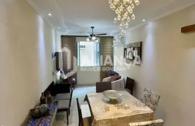 Apartamento a venda 2 quartos prédio frente mar em santos