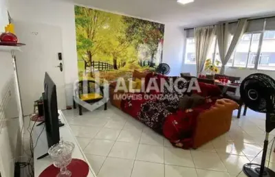 Apartamento para locação prédio frente mar mobiliado no gonzaga
