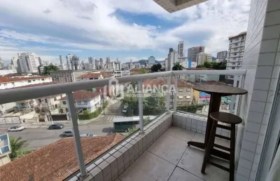 Apartamento de 1 dormitório com suíte,  lavabo e garagem demarcada