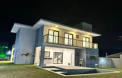 Casa em condomínio fechado com 4 quartos à venda na Barra do Jacuípe, Camaçari 