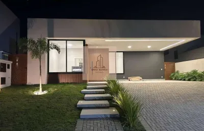 Casa de condomínio à venda, no condomínio alphaville nova esplanada 4, com 3 suítes, piscina aquecida!
