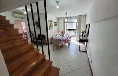 Cobertura duplex à venda no barro vermelho, com 4 quartos, 2 suítes e piscina.